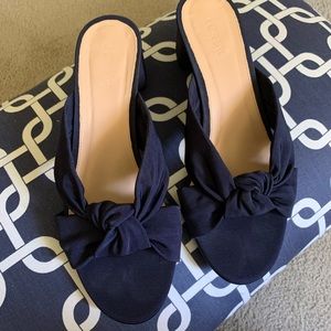 J. Crew Navy Sandals